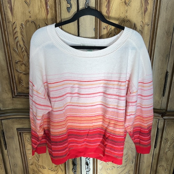 Anthropologie Saturday Sunday Striped Cashmere Sweater - Picture 3 of 9